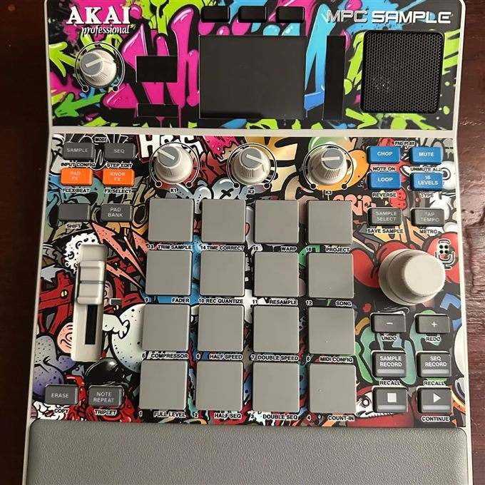 Custom MPC Sample vinyl skin — 5-star review by William T. Reid