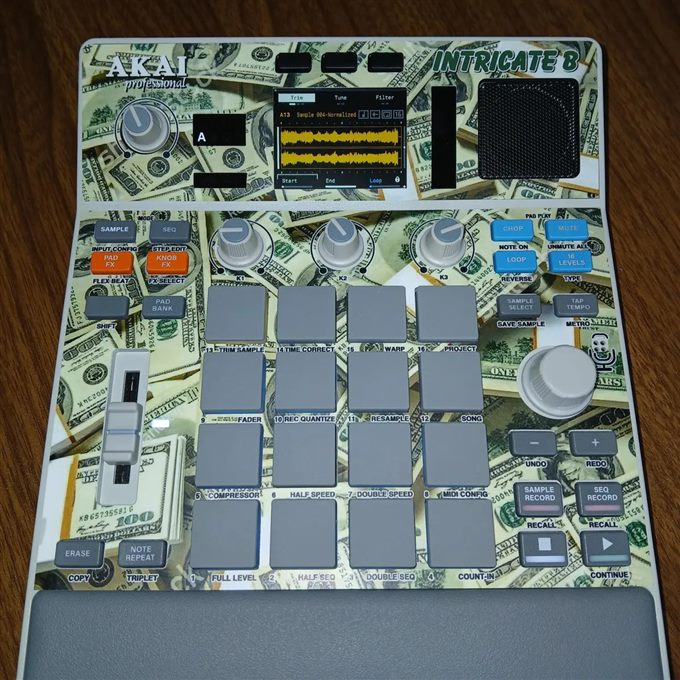 Custom MPC Sample vinyl skin — 5-star review by William