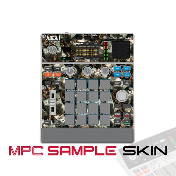 Cash Chain Hustle vinyl skin for Akai MPC Sample