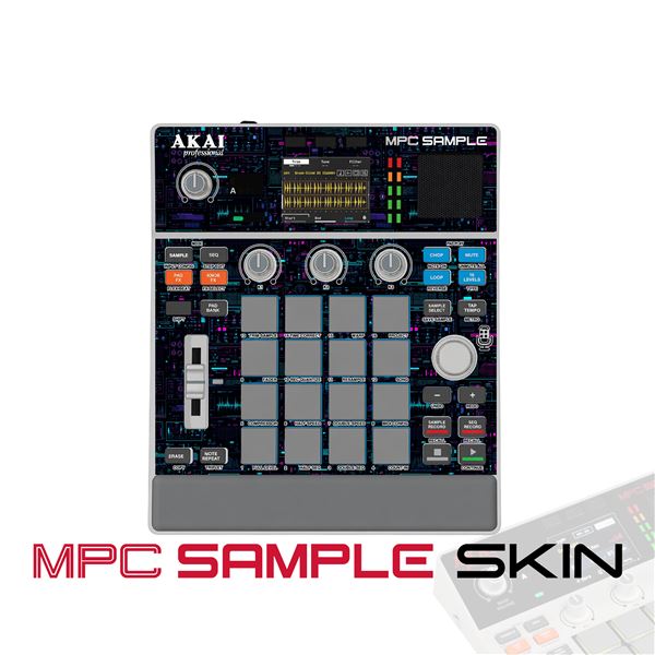 Cyber Interface Grid vinyl skin for Akai MPC Sample