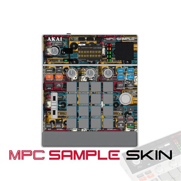 Vintage Tape Stack vinyl skin for Akai MPC Sample