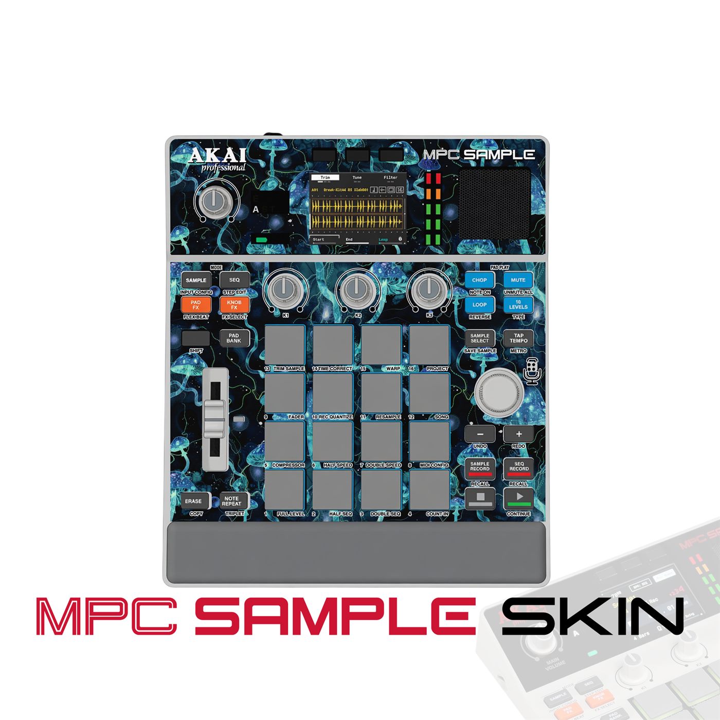 Deep Sea Jellyfish vinyl skin for Akai MPC Sample