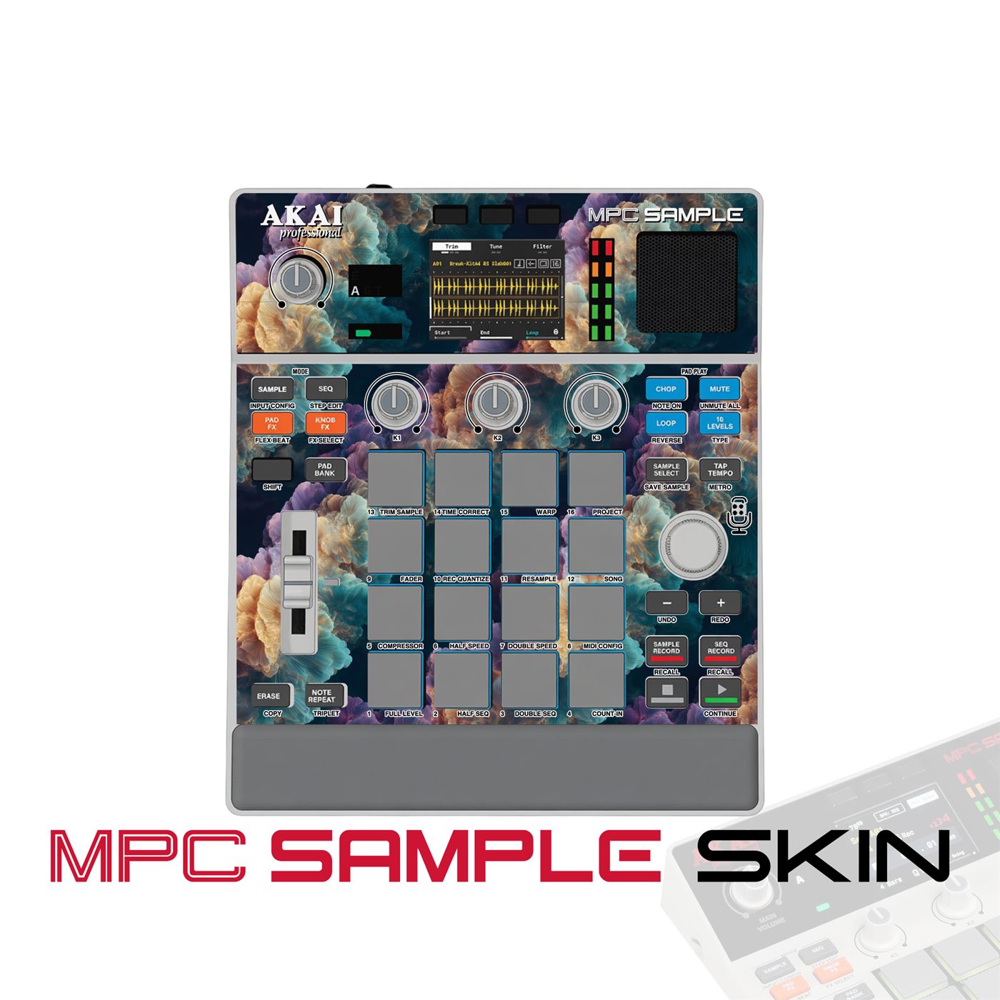 Dream Flower Cloud vinyl skin for Akai MPC Sample