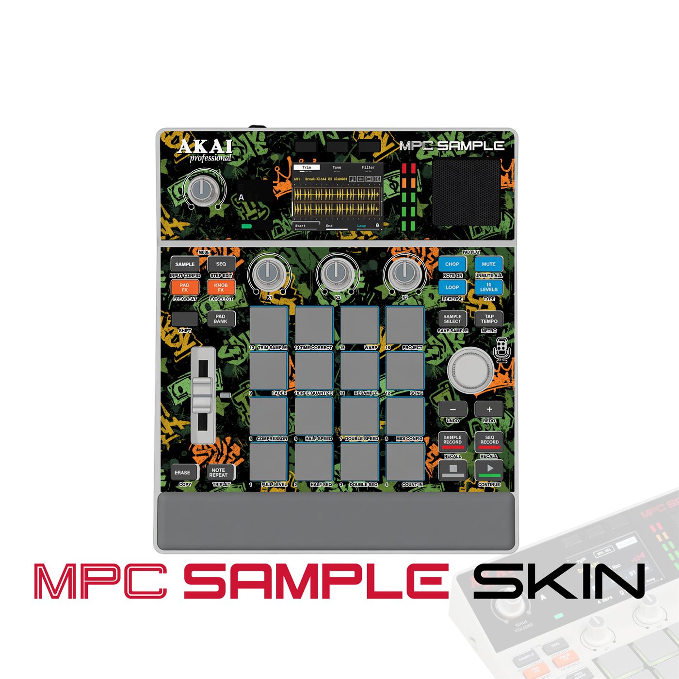 Money Jungle Beat vinyl skin for Akai MPC Sample