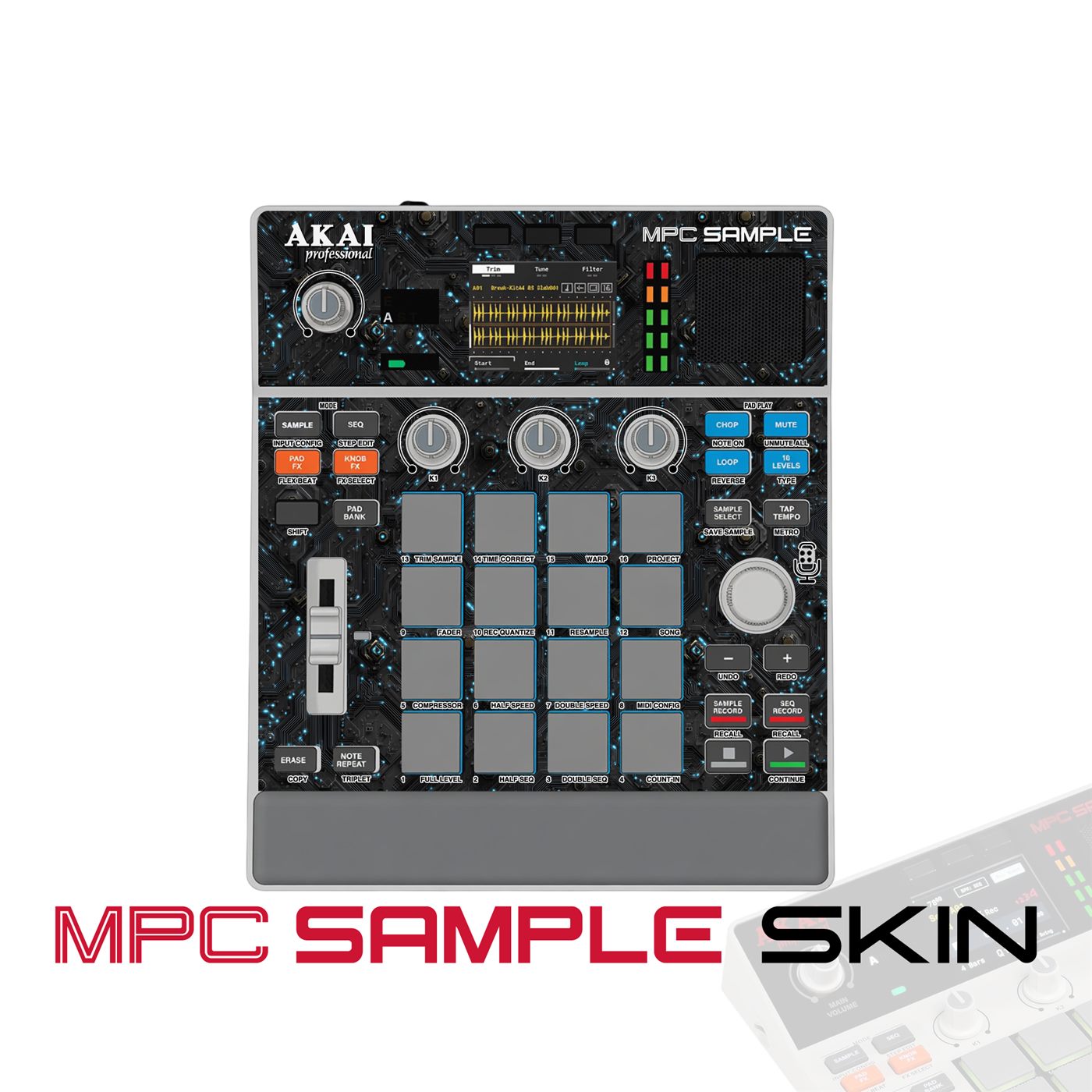 Spark Matrix vinyl skin for Akai MPC Sample