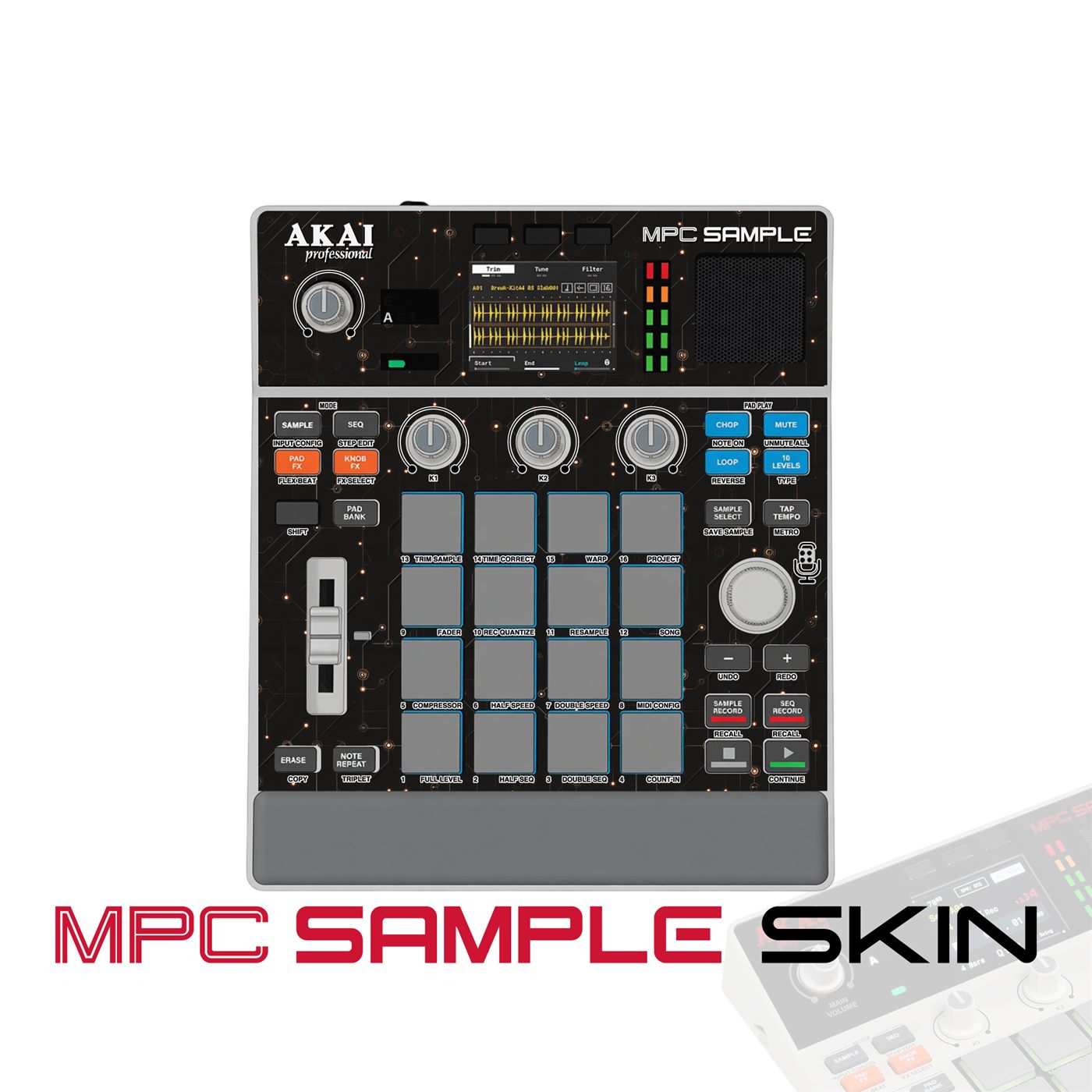 Stellar Circuit vinyl skin for Akai MPC Sample