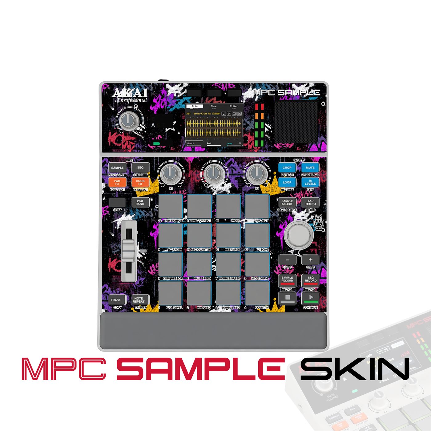 Street Voltage vinyl skin for Akai MPC Sample