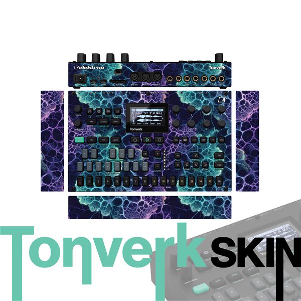 Plasma Bloom vinyl skin for Elektron Tonverk