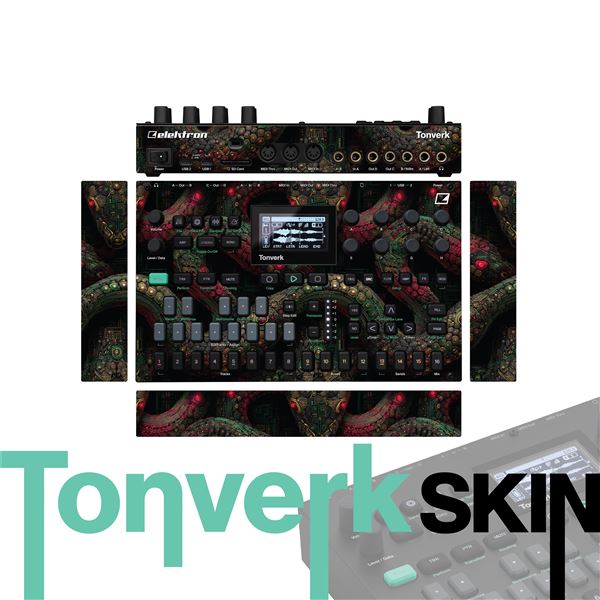 Vermilion Dragon vinyl skin for Elektron Tonverk