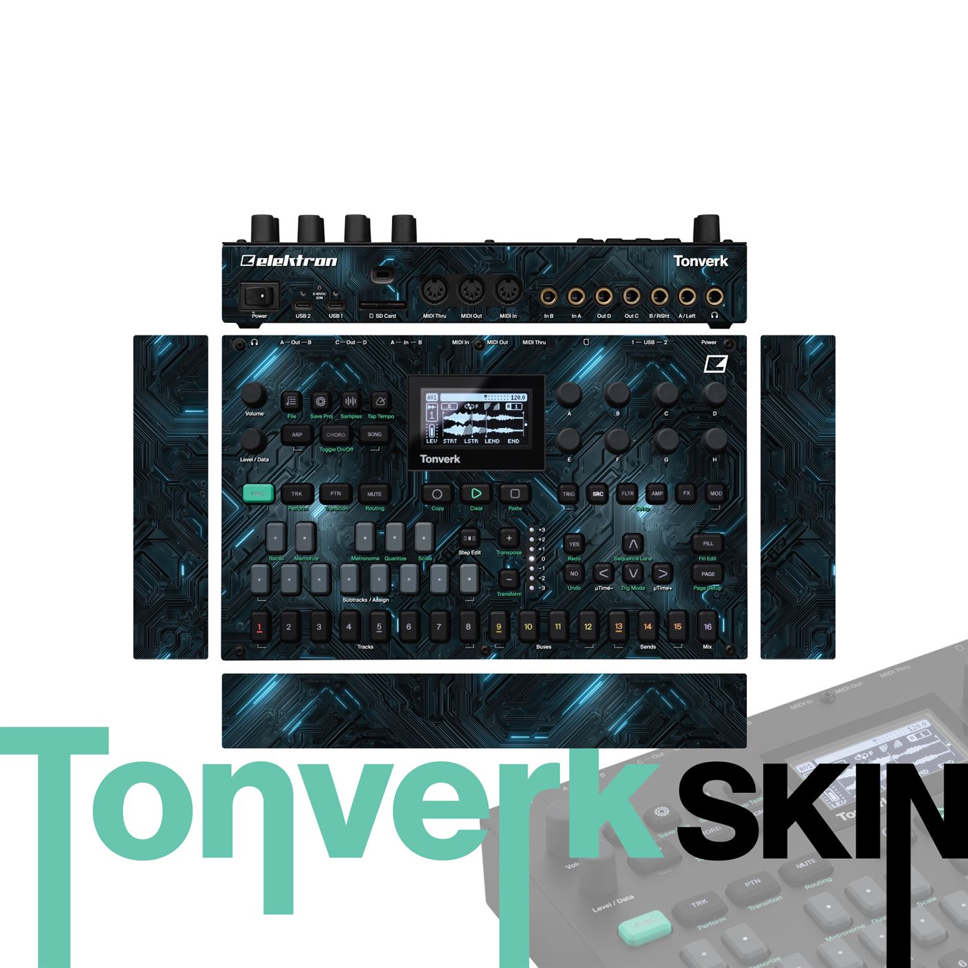 Photon Trench vinyl skin for Elektron Tonverk