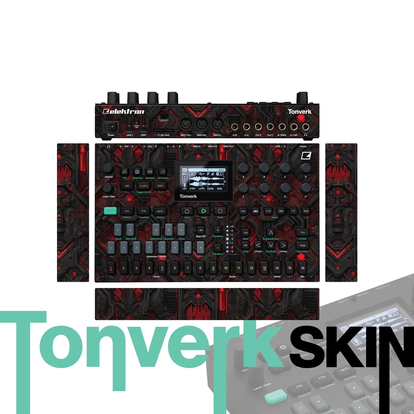 Plasma Cells vinyl skin for Elektron Tonverk