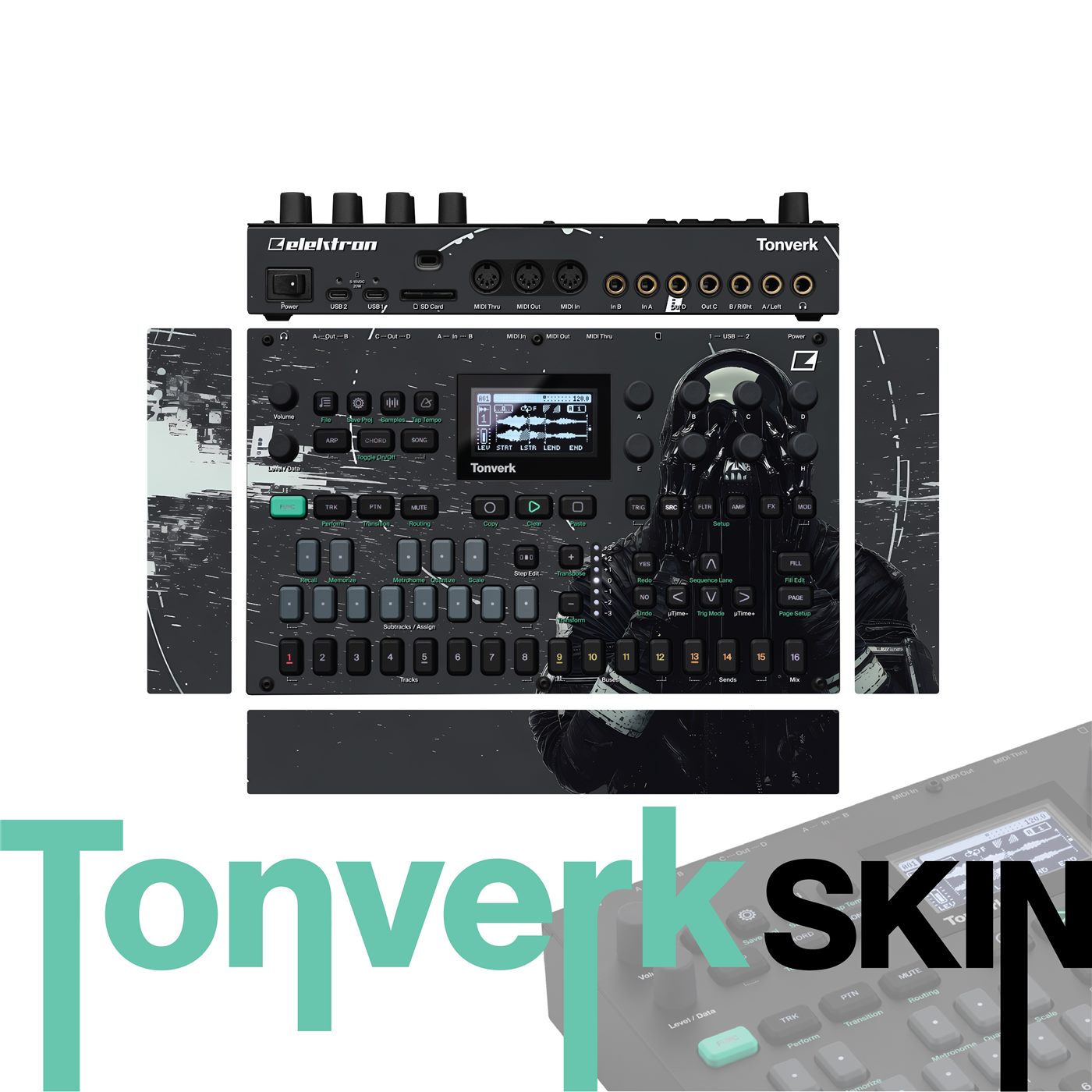 Void Reaper vinyl skin for Elektron Tonverk